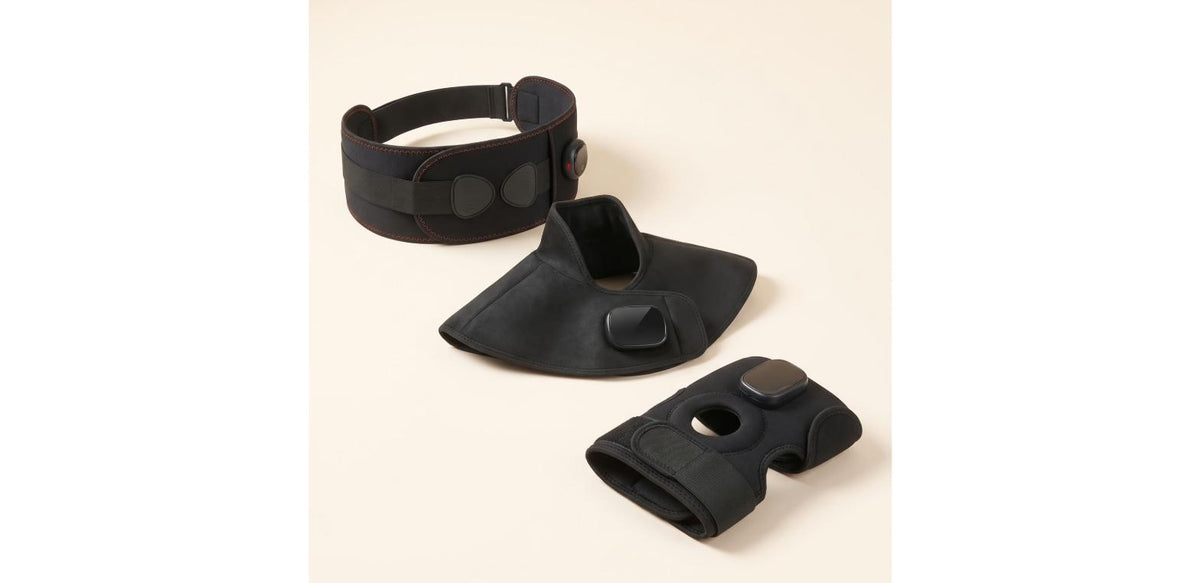 Unknot Recovery Set — The Whole Family: Heat Belt, Neck & Shoulder Wrap, and Knee Wrap