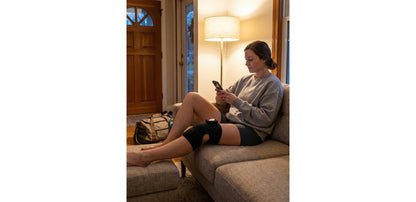 Unknot Knee Wrap on the couch