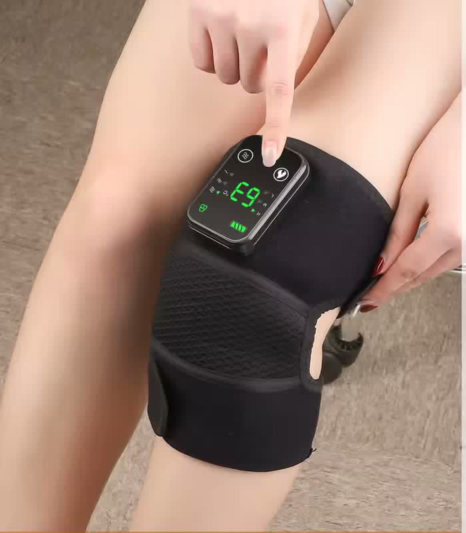Adjusting the controller on the Unknot Knee Wrap